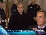 George Bush gets booed on Barack Obama's Inauguration