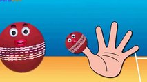 Cricket Ball Finger Family Nursery Rhymes for Children | Ball Cartoons Animation for Kids