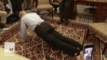 Senator does 46 pushups after losing Stanley Cup bet