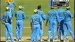 Funny cricket run out, India vs Australia 2001 Pune
