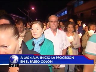 Este sábado se realizó una fiesta en honor a la virgen María