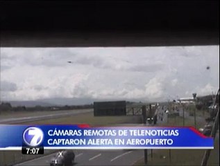 Avioneta presentó problemas en el tren de aterrizaje en el Juan Santamaría