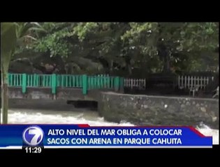 Fuerte oleaje se mantiene en la zona del Caribe de nuestro país