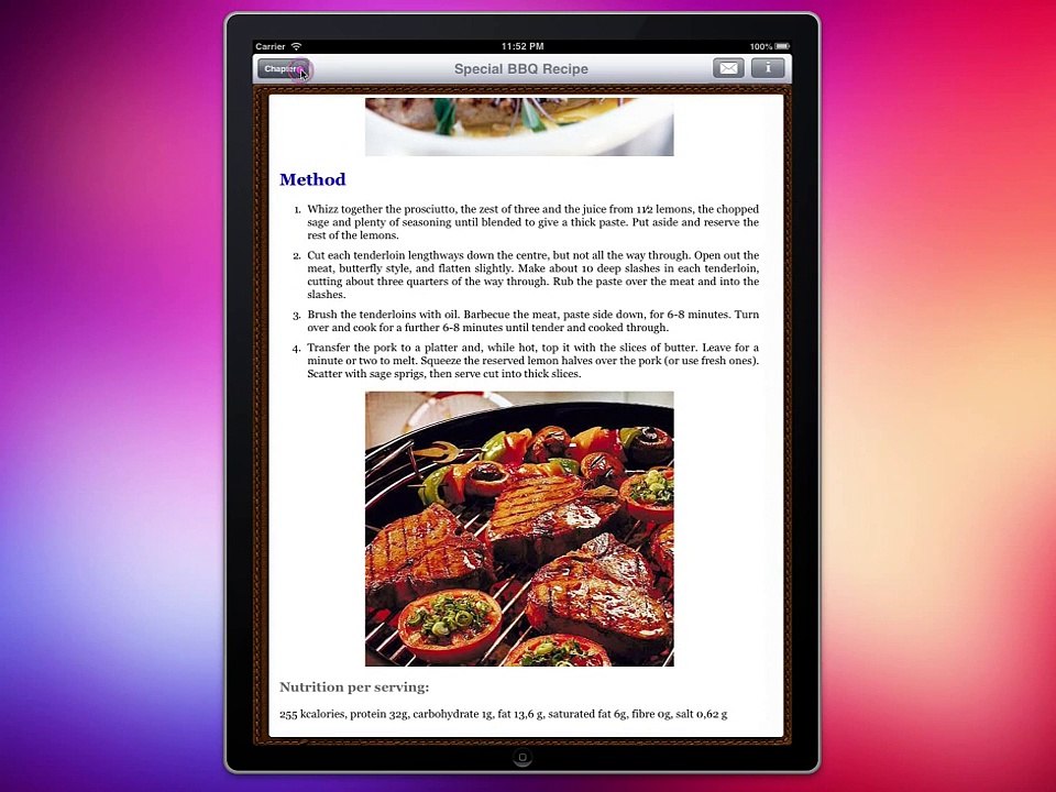 Universal Interactive Info / Book application for iOS on CodeCanyon