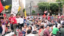 Protestas en Sao Paulo por la tarifa cero en las ciudades de Brasil. 23 enero 2015