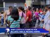 ANEP se opone a recortes al presupuesto y anuncia marcha para el próximo lunes