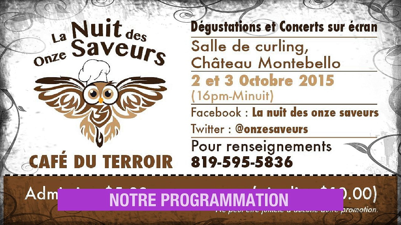 Notre programmation