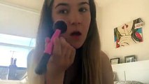 Nude smokey eye/red lip makeup tutorial