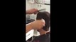 wao Crazy Barber CUTTING HAIRs with a LIGHTER