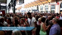 Canicule à Paris : grosse pagaille Gare Saint-Lazare