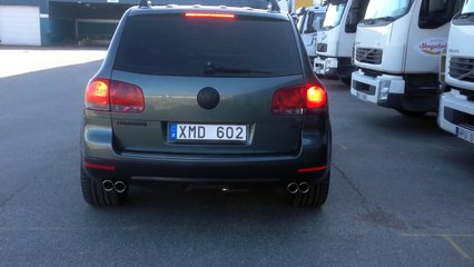 VW Touareg V8 straight pipes Start up