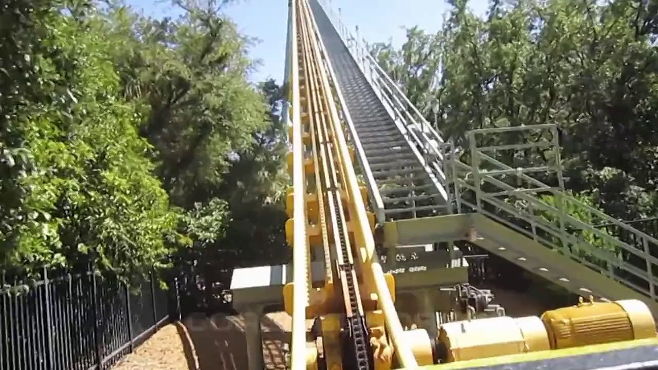 Steel Eel Front Seat on-ride HD POV SeaWorld San Antonio