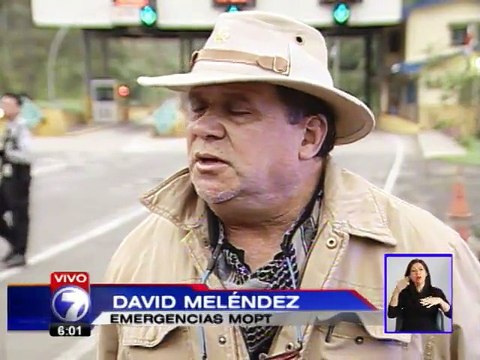 MOPT reabre el paso por la ruta a Limón