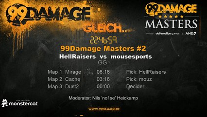 99DAMAGE Masters #2 mit no1se - German Stream (REPLAY)