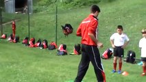 AC Milan Junior Camp - Cortina D'Ampezzo (Italy) - allenamento primi calci - Training
