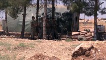 Turkish Army's vehicles close to the Turkish-Syrian Border