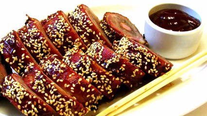 How To Make BBQ Bacon Sushi - Moink Roll - The Wolfe Pit