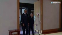 El emperador japonés Akihito recibe a Barack Obama