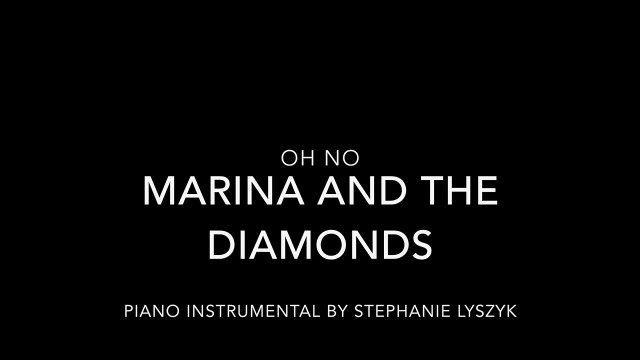 Marina And The Diamonds - Oh No Piano Instrumental (HQ)