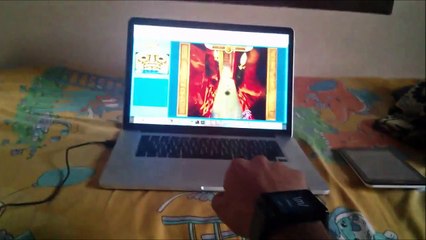 Play computer games using android wear