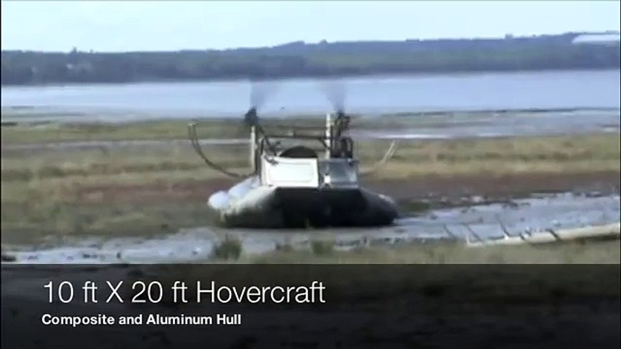 USHovercraft: 10ft X 20ft Hovercraft with twin 8ft variable pitch propellers