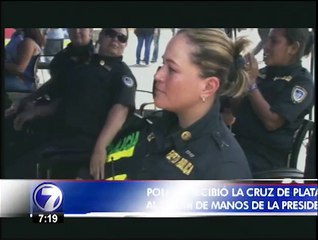 Valiente mamá y abuela recibió este jueves una condecoración de manos de la presidenta