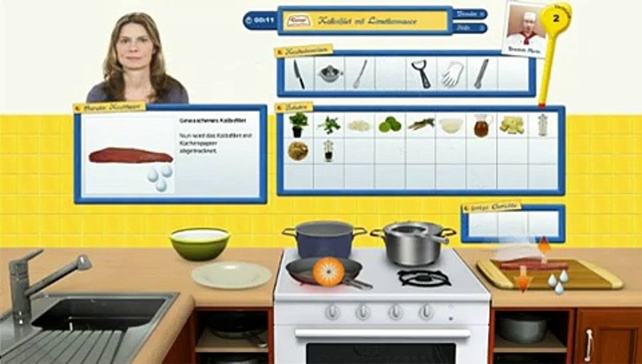 Das große Sarah Wiener Kochspiel - Kalbsfilet mit Limettensauce kochen