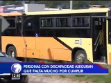 Todos los buses deberán tener rampas para personas con discapacidad el 1 de enero