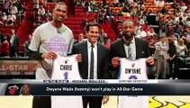 Atlanta Hawks' Kyle Korver will replace Miami Heat's Dwyane Wade in the All-Star game.
