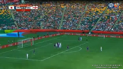 Amazing Free-Kick by England - Japan vs England 0-0 World Cup 1-7-2015