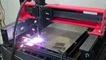 Torchmate 2x2 CNC Plasma Cutter cutting sample over water table / bed