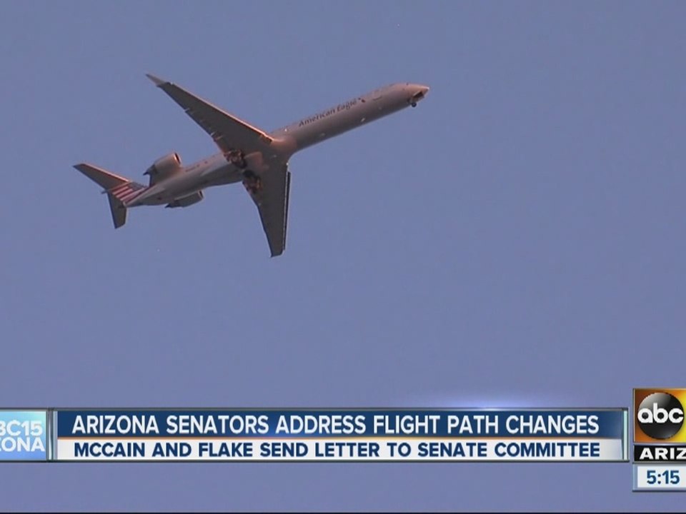 Arizona senators urge flight path changes