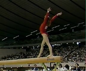 Oksana Omelianchik in slow motion with the music of Bach - World Sports Fair Cup - 1986 - BB