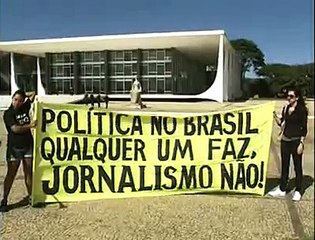 Protesto jornalistas