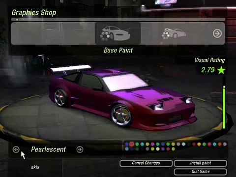 Need For Speed Underground 2 240SX Tuning