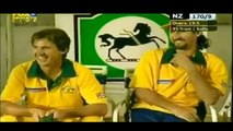 Cricket Most Funniest Moments, Macgrath bowling underarm as Umpire Billy Bowden shows Card,Aus Vs Nz