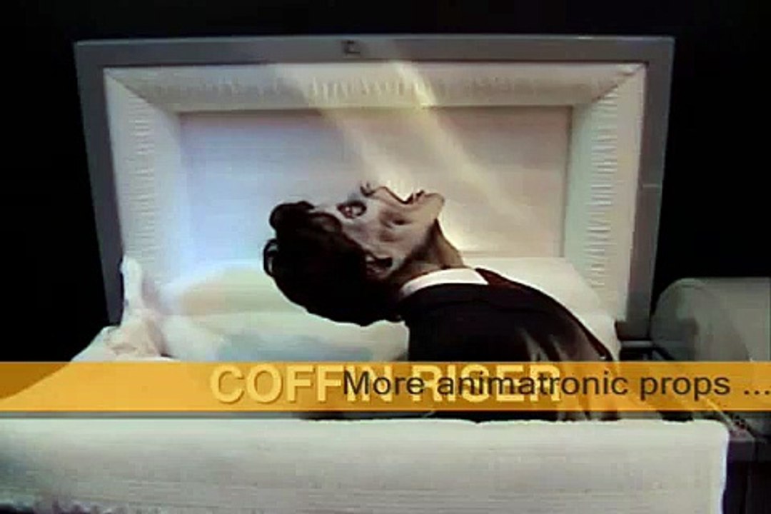 Halloween Coffins, Ghosts, and Ghouls Animatronic Props