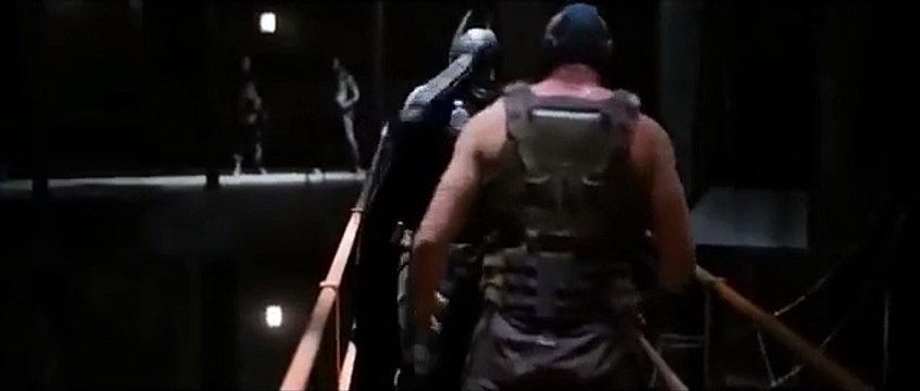 The Dark Knight Rises Batman VS Bane Pelea Completa Subtitulos español