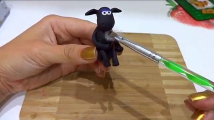 How to make Shaun the Sheep out of polymer clay, tutorial