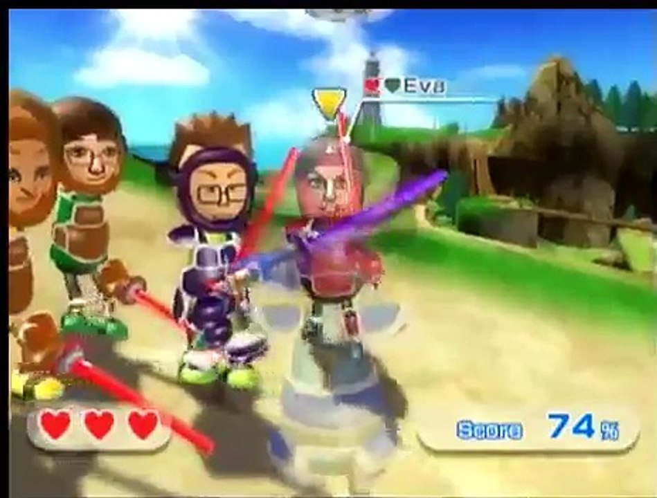 Wii Sports Resort- Showdown- Stage 14: 50 Combo streak