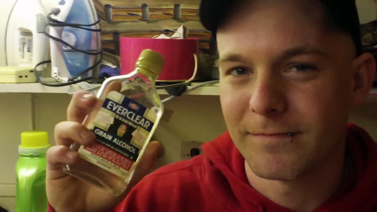Antics 101 Flaming EVERCLEAR 190 Proof shot gone wrong! Funny!