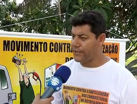 Jornal local: protesto gasolina