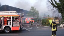 Düsseldorf Großbrand am 01 04 2014 Großeinsatz der Feuerwehr