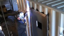 How To Install A Door In A Metal Shipping Container