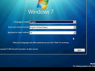 Windows 7 installation on virtual machine with VMware