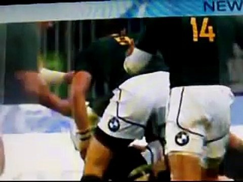 Dean Greyling Punches Richie McCaw SLOW MOTION Rugby Fight punch elbow