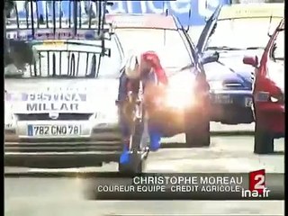 2003 Tour de France Prologue   David Millar dropped chain