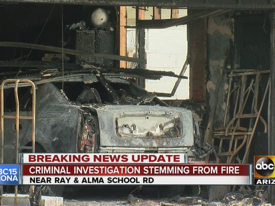 Criminal investigation stemming from fire