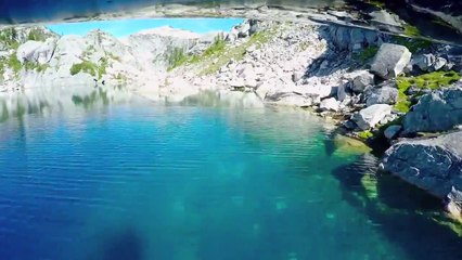 Helicopter view of Mystic Lakes is gorgeous - Golden Ears Provincial Park