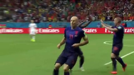 Le but d'Arjen Robben avec sa course ultra rapide contre l'Espagne